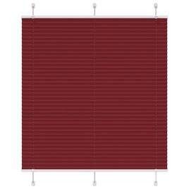 Pleated Blind Bordeaux Red 115x100 cm Fabric Width 114.4 cm Polyester