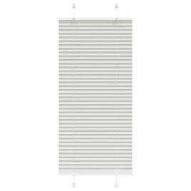 Pleated Blind Light Grey 55x100 cm Fabric Width 54.4 cm Polyester