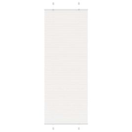Pleated Blind White 70x200 cm Fabric Width 69.4 cm Polyester