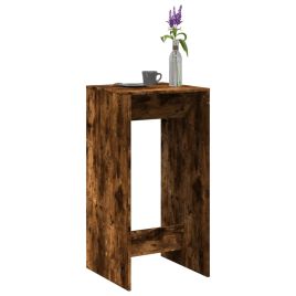 Bar Table Smoked Oak 51x50x103.5 cm Engineered Wood - vid-854422