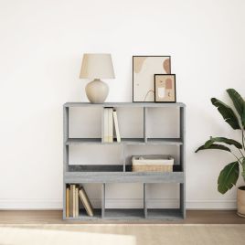 Book Cabinet/Room Divider Grey Sonoma 100x33x94.5 cm - vid-854477