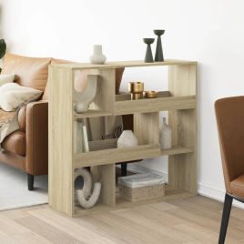 Room Divider Sonoma Oak 100x33x94.5 cm Engineered Wood - vid-3309476