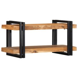 Wall Shelf 70x33x35 cm Solid Wood Acacia