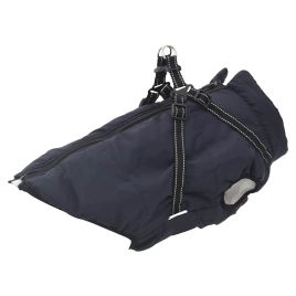 Dog Coat with Harness Waterproof Reflective Navy Blue 6XL