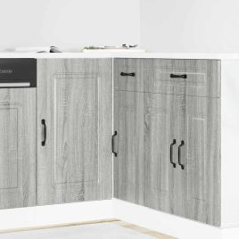 Kitchen Base Cabinet Kalmar Grey Sonoma Engineered Wood