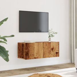 TV Cabinets Wall-mounted 2 pcs Old Wood 80x30x30 cm