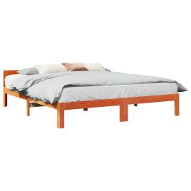 Bedframe Wax Brown 160x200cm Solid Wood Pine