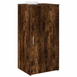 Storage Cabinet Smoked Oak 50x45x103.5 cm Engineered Wood