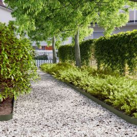 Lawn Edgings 50 pcs Olive Green 10x103 cm Cold-rolled Steel