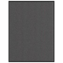 Doormat Stripe Black and Grey 90x120 cm