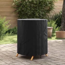 RELM Table Cover Plain 62x62x70 cm Fabric - Black