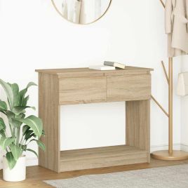 Console Table with Drawers Sonoma Oak 85.5x38.5x74.5 cm