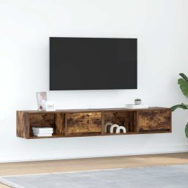 TV Cabinets 2 Pieces Smoked Oak 80x31x25.5 cm Engineered Wood