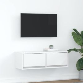 TV Cabinet White 80x31x25.5 cm Engineered Wood