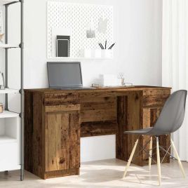 Desk Old Wood 140x49x76 cm Engineered Wood