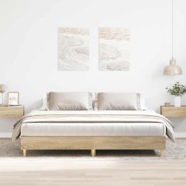 Bedframe Sonoma Oak 180x200cm Engineered Wood