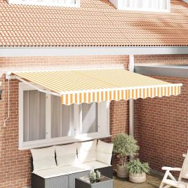Awning Replacement Fabric for 2.5x2 m Frame Yellow and White