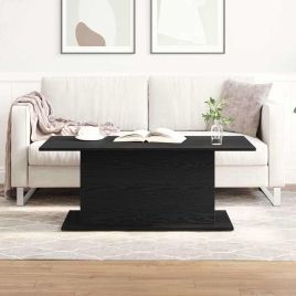 Coffee Table Black Oak 102x55,5x40 cm cm Engineered Wood