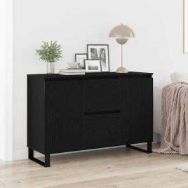 Sideboard Black Oak 104x35x70 cm Engineered Wood