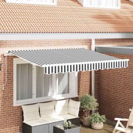 PLHOLT Retractable Awning Manual Anthracite 250x200 cm Fabric