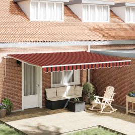 MOCOUR Awning and Brown 450x300x165 cm Polyester and Metal - Orange
