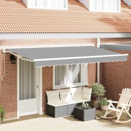 BEHAL Awning Frame Retractable 4x2 m Powder-coated Steel - White