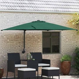 TAGLEN Garden Parasol 248.5x247.5x160 cm Polyester and Steel - Green