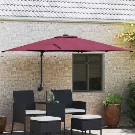 TAGLEN Garden Parasol Bordeaux 248.5x247.5x160 cm - Red