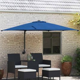 TAGLEN Garden Parasol Azurblau 248.5x247.5x160 cm