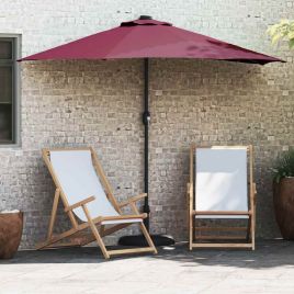 TAGLEN Garden Parasol Bordeaux 294x150x224 cm - Red