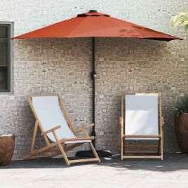 TAGLEN Garden Parasol Terracotta 294x150x224 cm