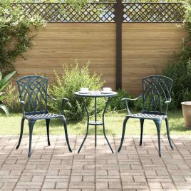 FRLOFT Garden Chair 2 pcs 53x51x88.5cm Aluminium - Green