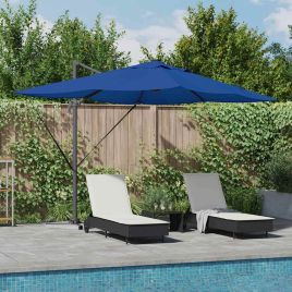 SERIDG Umbrella Azurblau 352x251x265 cm Polyester and Aluminium