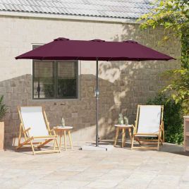 SERIDG Garden Parasol Bordeaux 370x197x239 cm - Red