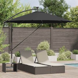 SERIDG Umbrella 294x294x248 cm Polyester and Aluminium - Black