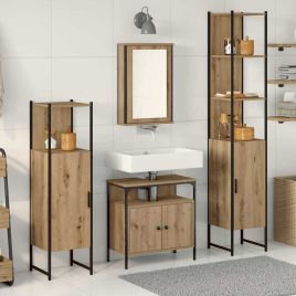 4 Piece Bathroom Furniture Set in Artisan Oak
