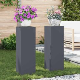 REHAL Plant Stand 2 pcs Anthracite 24x24x75 cm Steel