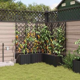LIHRIDG Garden Planter 5 pcs Steel - Black