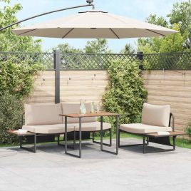 WAIGLEN Garden Table 100x55x70 cm Wood - Brown