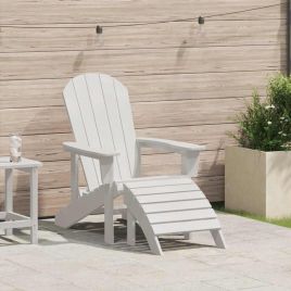 PAOFORD Adirondack Chair 82x74x92 cm HDPE - White