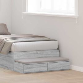 Bed Drawers Grey Sonoma 100x36,5x16,5 cm Engineered Wood