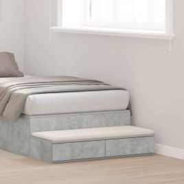 Bed Drawers Concrete Grey 80x36,5x16,5 cm Engineered Wood