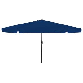 EVSCOVE Garden Parasol Azurblau 395x395x245 cm Polyester