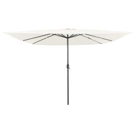 EVSCOVE Garden Parasol Sand 295x295x245 cm Polyester and Steel