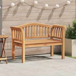 VEDEN Bench 120x53.5x85 cm Solid Teak Wood - Brown