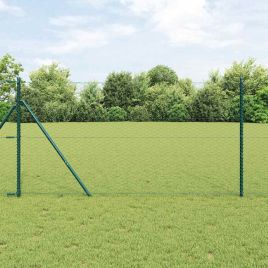 Hexagon Fence Green 1.4x25 m Steel