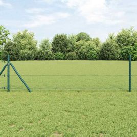 Hexagon Fence Green 0.5x100 m Steel
