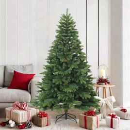 FLOSKA Artificial Hinged Christmas Tree Green 180 cm PVC, PE and steel
