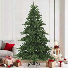 FLOSKA Artificial Hinged Christmas Tree Green 210 cm PVC, steel