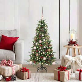 COZLYN Artificial Hinged Christmas Tree Green 120 cm PE and PVC